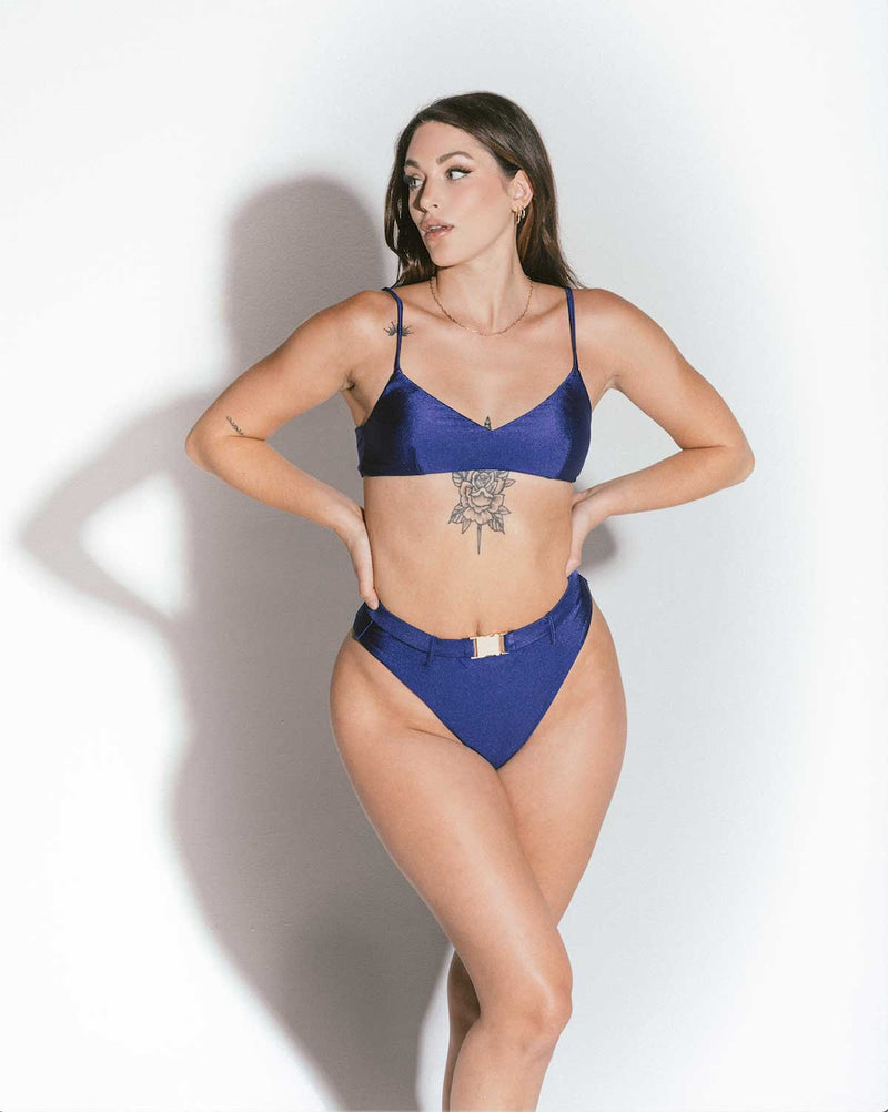 Emily Bikini Bottom Navy Blue Size S