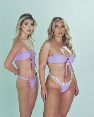 Lila Bikini Top Lilac Purple Size S